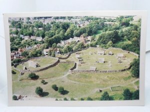 Aerial View Mountfitchet Castle Norman Village Stansted Essex Vtg Postcard 1989