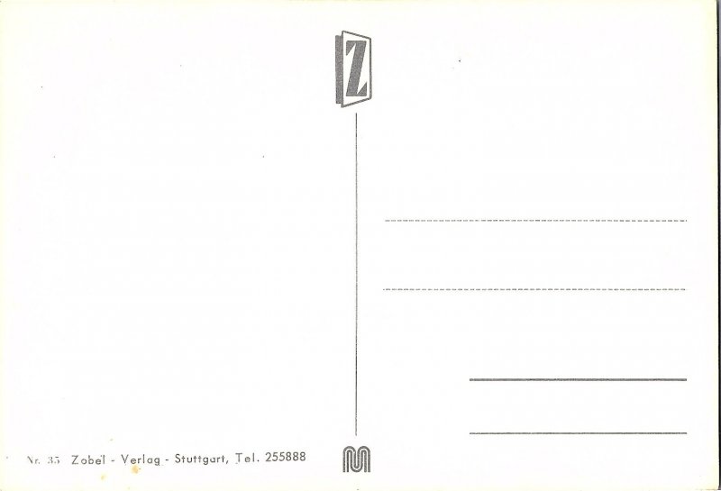 Multiview Scenic Landmarks in Stuttgart Germany Continental Postcard