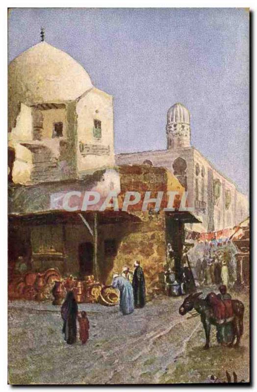Old Postcard Fantasy Orientalism Egypt Egypt