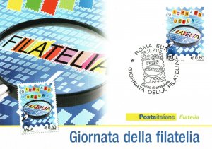 Postcard Giornata Della Filatelia Poste Italiane Italy