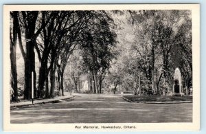 HAWKESBURY, Ontario Canada ~ WAR MEMORIAL Postcard