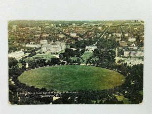 Vintage Postcard Looking North from Top of Washington Monument Washington DC