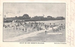 Rehoboth Delaware Fun In The Surf, Undivided Back, Vintage Postcard U13443