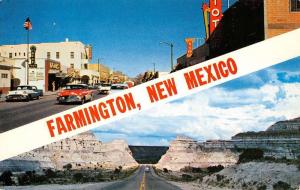 Farmington New Mexico City Scene Multiview Vintage Postcard K90267