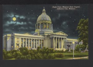 Missouri JEFFERSON CITY Night View, Missouri State Capitol ~ Chrome