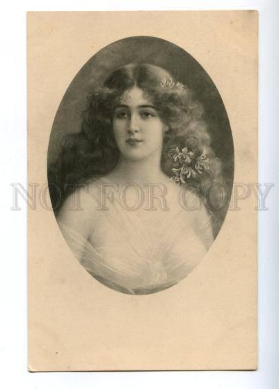 149337 Portrait BELLE Long Hair ASTI vintage Vienne Munk #352