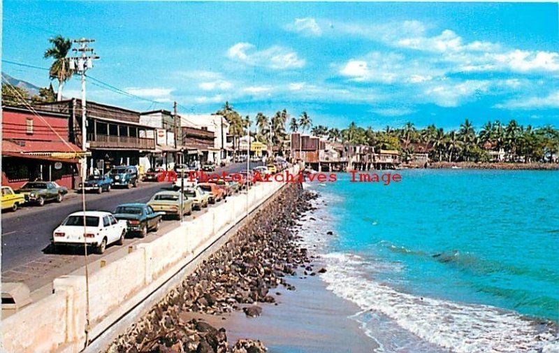 HI, Lahaina, Hawaii, Front St, Sea Wall, Business Area, Colourpicture No P311970 