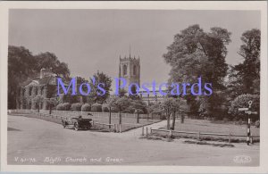 Nottinghamshire Postcard - Blyth Church and Green RS37766
