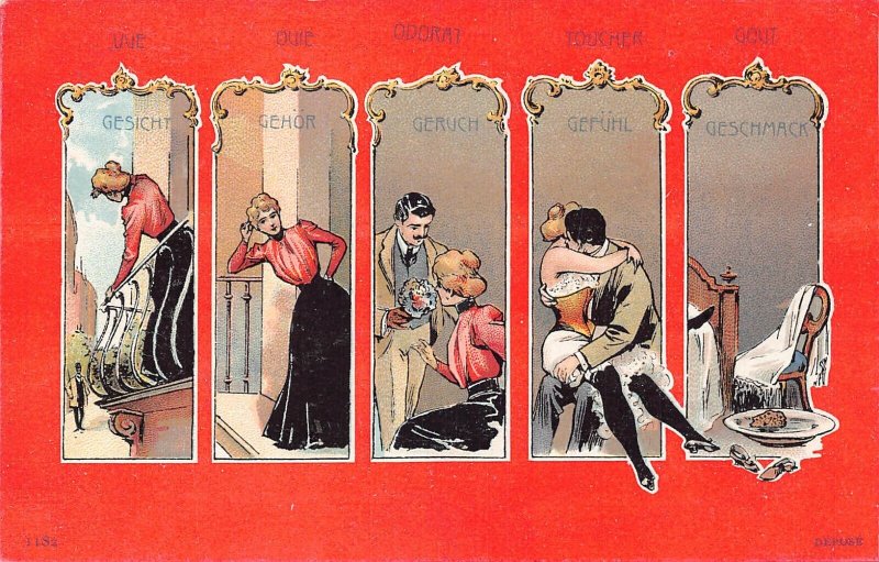 L474 Relationship Comic Humour Risque vintage postcard