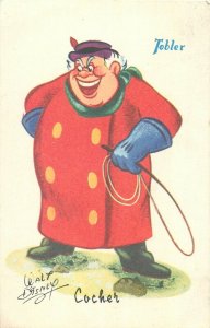 Tobler chocolate cinema advertising postcard Walt Disney characters 