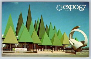 Canadian Pulp & Paper Pavilion, Expo 67, Montreal Quebec, Vintage Postcard #1