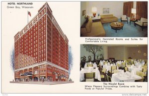 GREEN BAY, Wisconsin, 1940-1960's; Hotel Northland, Living Room, Nicolet Room