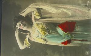 Pretty Woman Real Tinted Photo c1910 Postcard