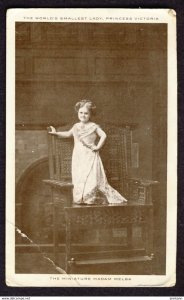 The world's smallest lady, Princess Victoria, The miniature Madam Melba