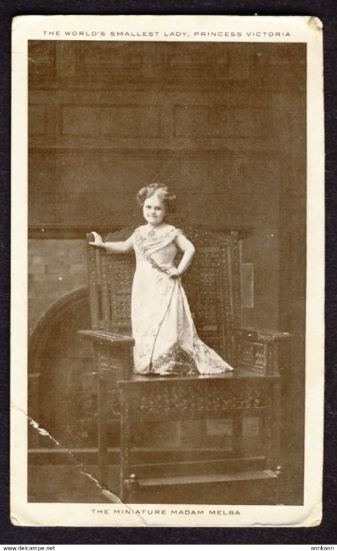 The world's smallest lady, Princess Victoria, The miniature Madam Melba