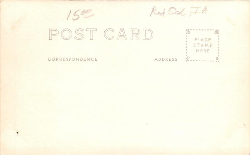 Red Oak Iowa~Thomas D Murphy Co~Art Calenders~Power Plant~1930s RPPC Postcard