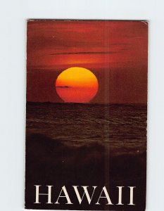 B-152590 Sunset Scene Aloha from Hawaii USA