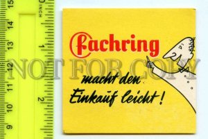 500268 GERMANY FACHRING ADVERTISING Vintage match label