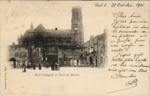 CPA Toul - Saint-Gengoult et Place du Marche (1062764)