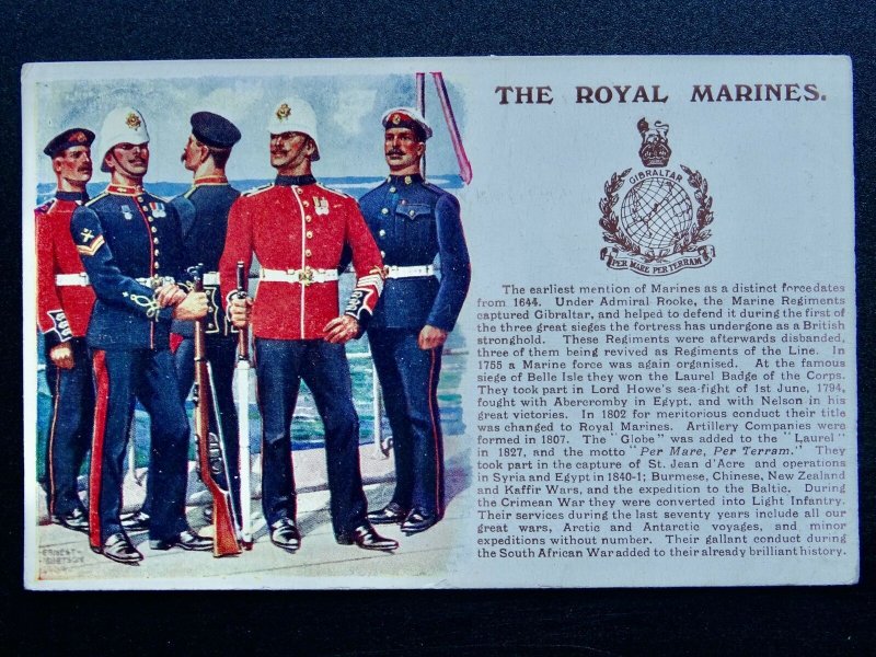 History & Tradition THE ROYAL MARINES Postcard by Gale & Polden No.117b