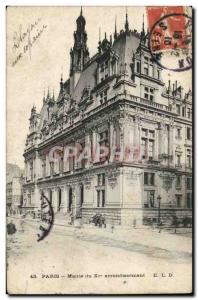 Old Postcard Paris Mairie du 10eme