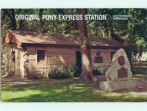 1991 Original Pony Express Station Gothenburg Nebraska NE v5877