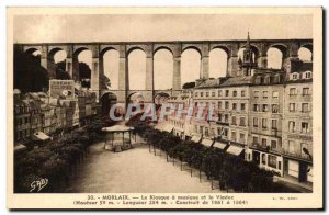 Old Postcard The UK Music Kiosk and the Viaduct