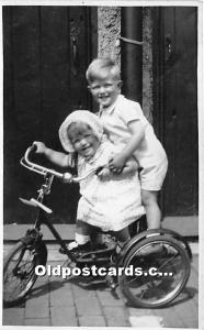 Children with bicycle Real Photo Bicycle Unused 