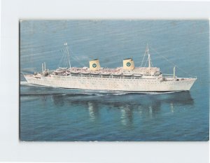 Postcard MS Kungsholm, Swedish American Line