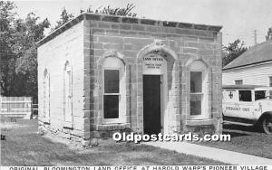 Original Bloomington Land Office at Harold Warp's Pioneer Village Minden, Neb...