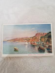 Antique Postcard from Italy, Imperial Hotel Tramontano - Sorrento