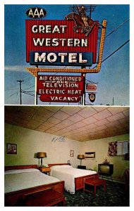 Postcard MOTEL SCENE Independence Missouri MO AQ9782