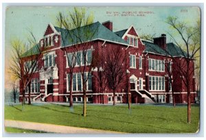 Fort Smith Arkansas Postcard Du Val Public School Building 1912 Vintage Antique