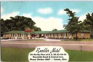 Postcard MOTEL SCENE Toledo Ohio OH AI8249