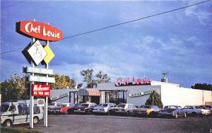 Mitchell SD Chief Louie's Streak House Old Cars Postcard