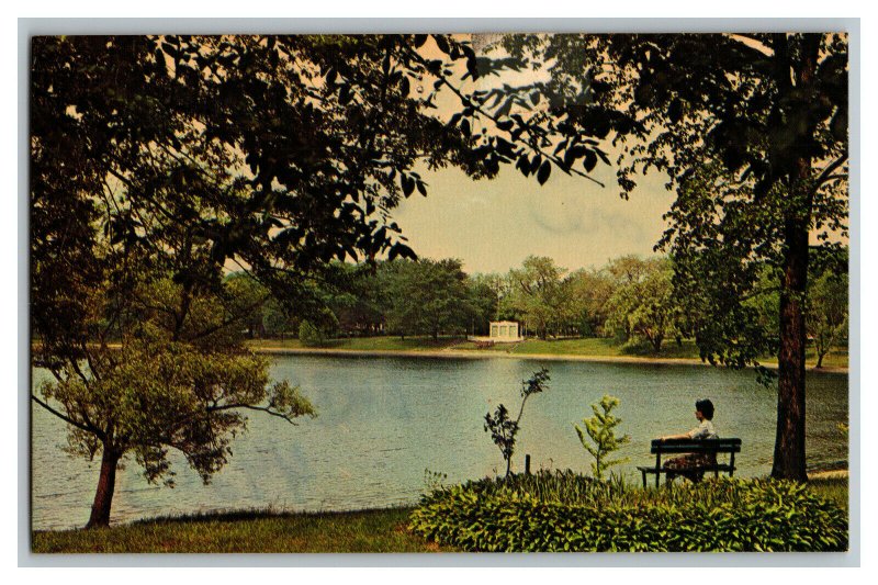 Lake Anna Barberton Ohio Vintage Standard View Postcard United States