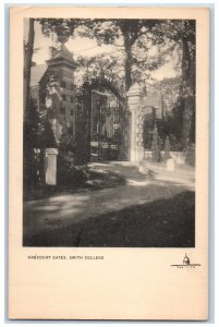 c1905 Grecourt Gates Smith College Gate Northampton Massachusetts MA Postcard