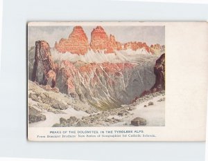 Postcard Peaks Of The Dolomites In The Tyrolese Alps, Austria