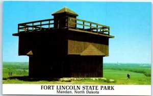 Postcard - Fort Lincoln State Park - Mandan, North Dakota