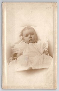 RPPC Cute Baby Thompson Family Salem Iowa c1910 Real Photo Postcard T29