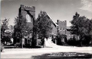 RPPC Baptist Church, Madison SD Vintage Postcard V72