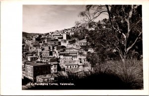 Chile Valparaiso Panorama Cerros Real Photo  09.57