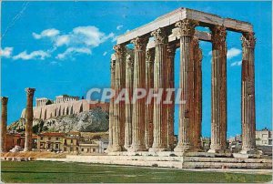 Postcard Modern Athens Temple of Olympian Zeus