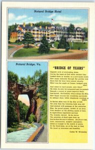Postcard - Natural Bridge Hotel and Natural Bridge, Virginia