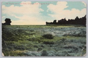Niagara Falls New York~Rapids Above the Falls~Vintage Postcard