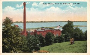Vintage Postcard Waterworks Chain Of Rocks Machinery Landmark St. Louis Missouri