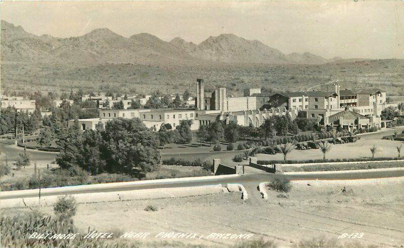 Biltmore Hotel Phoenix Arizona 1940s RPPC Photo Postcard 5678