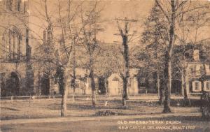 F4/ New Castle Delaware Postcard c1910 Old Presbyterian Church