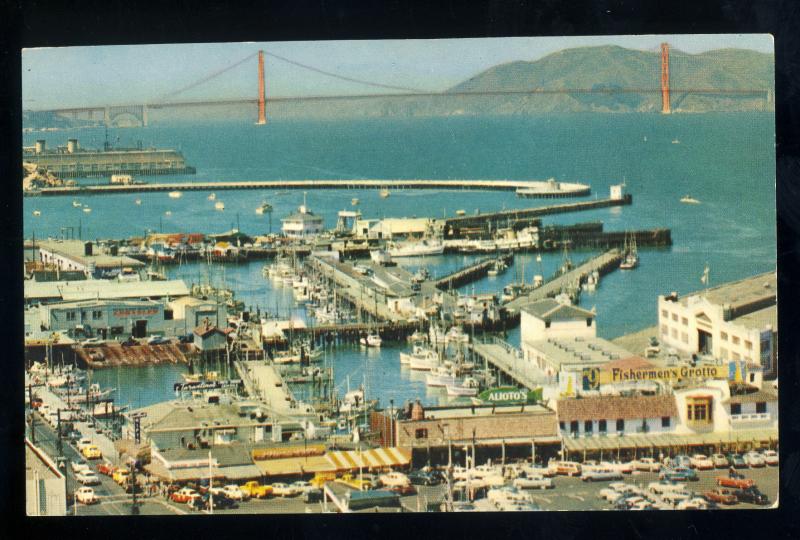 San Francisco, California/CA Postcard, Panorama Of Fisherman's Wharf