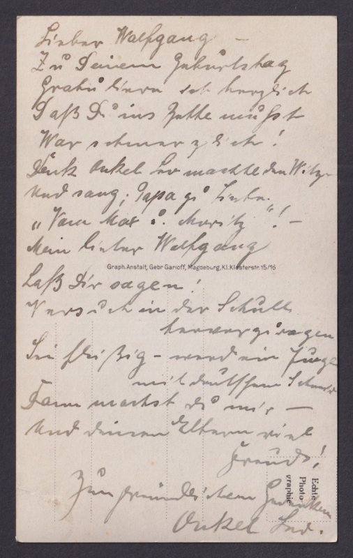 Vintage postcard Germany Leo Buro Cabaret Performer Singer